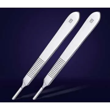 Premium Pack of 2 Scalpel Handle #3 for Dermaplaning
