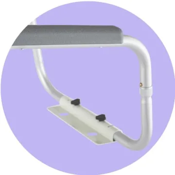 Medline Toilet Safety Rail for Seniors Height Adjustable