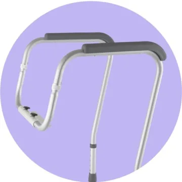 Medline Toilet Safety Rail for Seniors Height Adjustable