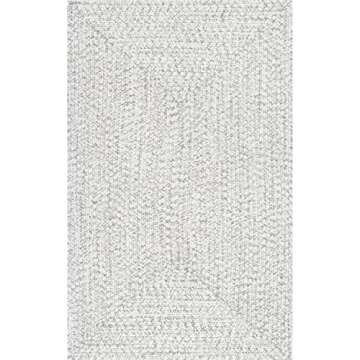 nuLOOM Braided Indoor/Outdoor Area Rug, 5' x 8', Wynn Ivory