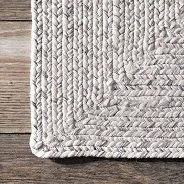nuLOOM Braided Indoor/Outdoor Area Rug, 5' x 8', Wynn Ivory