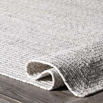 nuLOOM Braided Indoor/Outdoor Area Rug, 5' x 8', Wynn Ivory