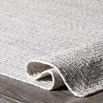 nuLOOM Braided Indoor/Outdoor Area Rug, 5' x 8', Wynn Ivory