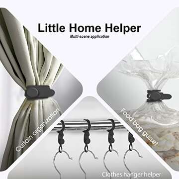 Nearockle 16Pcs Silicone Cable Straps Wire Organizer for Bundling Earphone, Phone Charger, Computer Cords, Reusable Cable Ties Cord Organizer in Home,Office,Kitchen,School(Black)