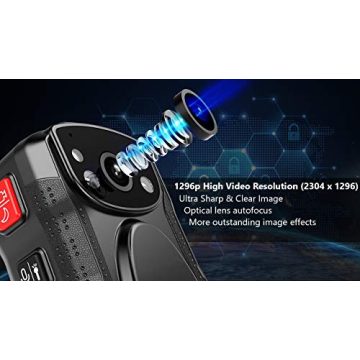 PatrolMaster 1296P Body Camera: Night Vision, Waterproof