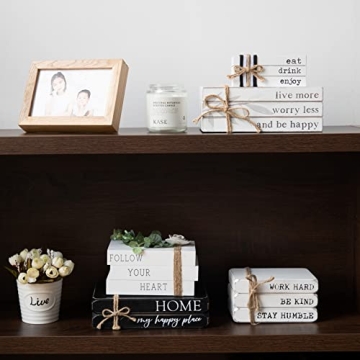 GENMOUS Decorative Books Set for Chic Home Decor