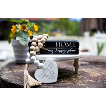 GENMOUS Decorative Books Set for Chic Home Decor