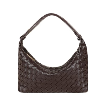 YLYYHH Vegan Leather Woven Tote Handbag - Elegant and Versatile!
