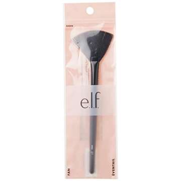 e.l.f. Cosmetics Fan Brush for Precision Application, Synthetic