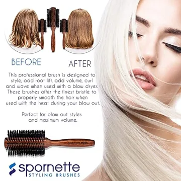 Spornette Boar Bristle Round Brush for Women