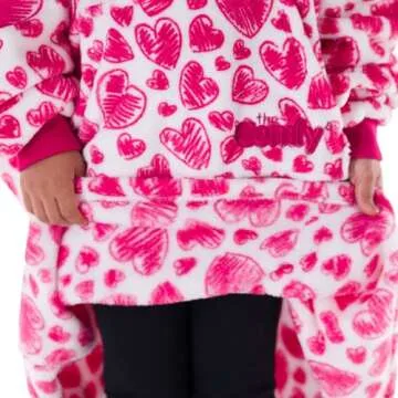 THE COMFY Dream Jr | Lightweight Microfiber Fleece Wearable Blanket for Kids, with Hood and Oversized Pocket from Shark Tank, Warm and Cozy Gifts for Children