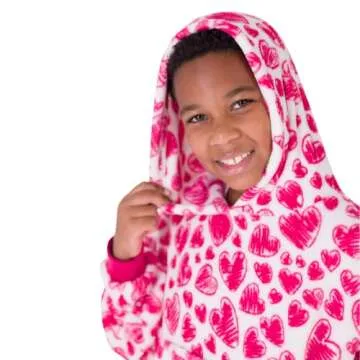 THE COMFY Dream Jr | Lightweight Microfiber Fleece Wearable Blanket for Kids, with Hood and Oversized Pocket from Shark Tank, Warm and Cozy Gifts for Children