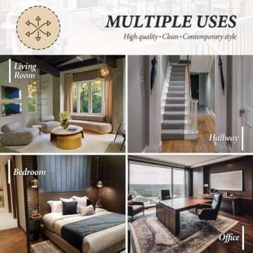 Elegant Kings Brand Molein Side Table - Gold & Glass Top