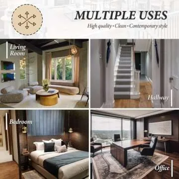 Elegant Kings Brand Molein Side Table - Gold & Glass Top