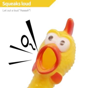 Novelty Place Squawking Chicken - 16" Prank Toy for All Ages