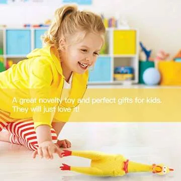 Novelty Place Squawking Chicken - 16" Prank Toy for All Ages