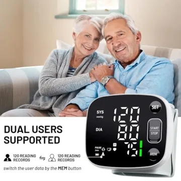 Oklar Rechargeable Wrist Blood Pressure Monitor with Voice