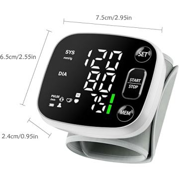 Oklar Rechargeable Wrist Blood Pressure Monitor with Voice