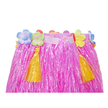 Vibrant Mistari Hula Grass Skirt for Luau Parties