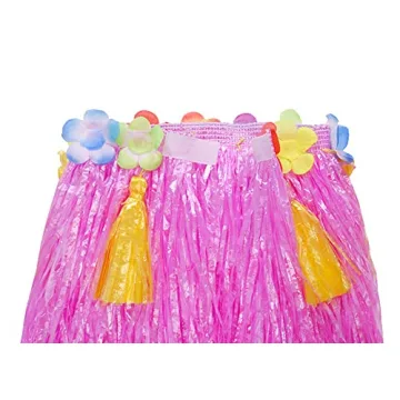 Vibrant Mistari Hula Grass Skirt for Luau Parties