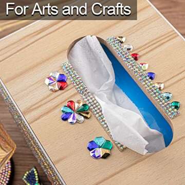 18 Styles Multi-Shaped Glass Gemstones for Nail Art Kits