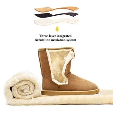 Warm Waterproof Snow Boots for Stylish Winter Comfort