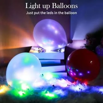 Mudder 30 Pcs Waterproof LED Balloon Lights for Parties