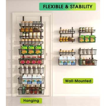 Mefirt Over The Door Pantry Organizer for Home Storage Solutions