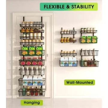 Mefirt Over The Door Pantry Organizer for Home Storage Solutions