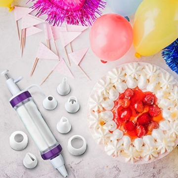 Creative Dessert Decorating Syringe Set with Icing Nozzles