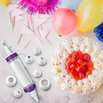 Creative Dessert Decorating Syringe Set with Icing Nozzles