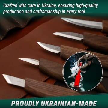 BeaverCraft Deluxe Wood Carving Kit S18X - Wood Carving Knife Set - Spoon Carving Tools Set - Whittling Knives Kit - Woodworking Kit Wood Carving Tools Kit Large Whittling Kit S18X