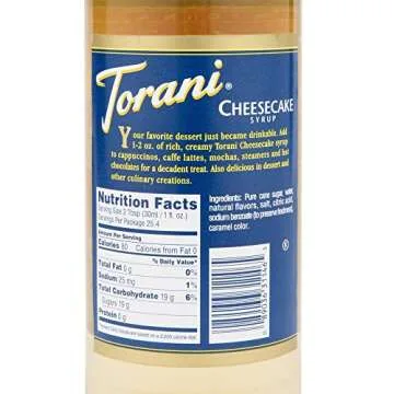 Torani Cheesecake Syrup, 750 ml
