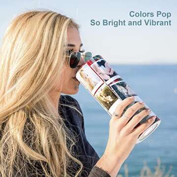 ISTOYO Sublimation Tumblers, [Skinny Straight, Shrink Wrap Sleeves Films & Tumbler Care Cards] Pack of 8 20 Oz Sublimation Blanks Bulk Insulated Tumblers with Metal Straws Lids for Mug Press