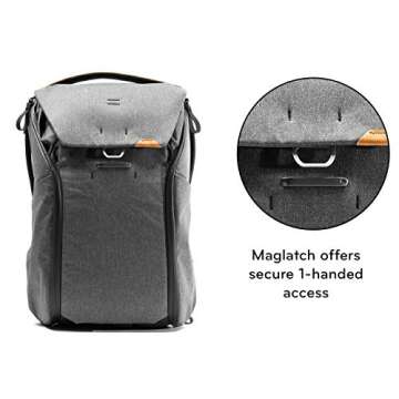 Peak Design Everyday Backpack V2 30L, Camera Bag, Laptop Backpack with Tablet Sleeves (BEDB-30-XX-2) (Charcoal)