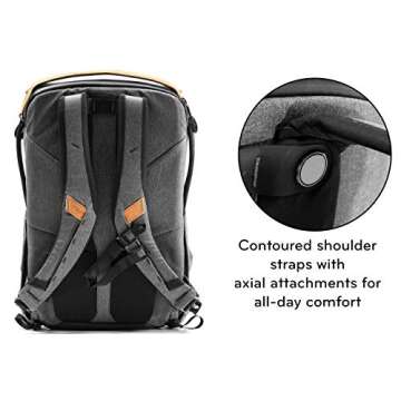 Peak Design Everyday Backpack V2 30L, Camera Bag, Laptop Backpack with Tablet Sleeves (BEDB-30-XX-2) (Charcoal)
