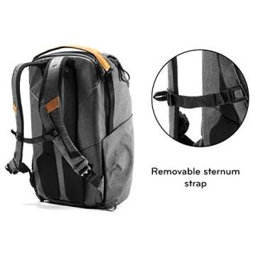 Peak Design Everyday Backpack V2 30L, Camera Bag, Laptop Backpack with Tablet Sleeves (BEDB-30-XX-2) (Charcoal)
