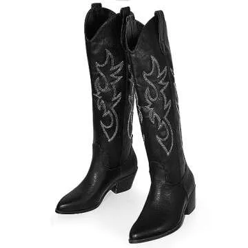 Stylish MUCCCUTE Women's Cowboy Knee High Boots