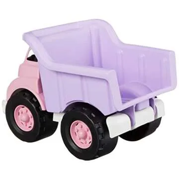 Eco-Friendly Pink Dump Truck for Fun Toddler Play