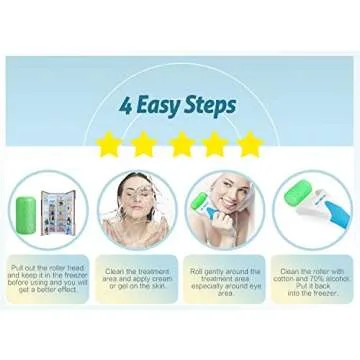 ESARORA Ice Roller for Face & Eye, Puffiness, Migraine, Pain Relief and Minor Injury, Skin Care Products