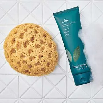 bioClarity Natural Face Cleanser & Body Wash | Gentle Green Tea & Cucumber Cleanse + Exfoliating & Moisturizing Body Wash Bundle | 100% Vegan Skincare