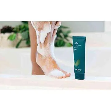 bioClarity Natural Face Cleanser & Body Wash | Gentle Green Tea & Cucumber Cleanse + Exfoliating & Moisturizing Body Wash Bundle | 100% Vegan Skincare