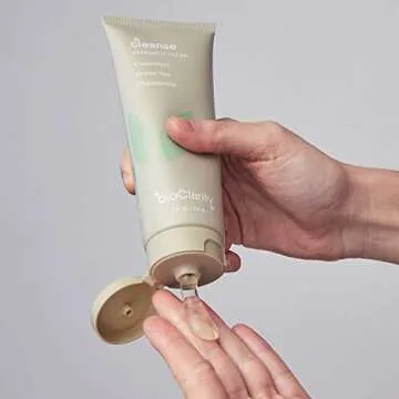 bioClarity Natural Face Cleanser & Body Wash | Gentle Green Tea & Cucumber Cleanse + Exfoliating & Moisturizing Body Wash Bundle | 100% Vegan Skincare