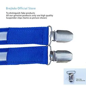 Brejkdo Light Up Men's LED Suspenders and Bow Tie Combo - Light up Suspenders for Men - Glow Party Clothes, Rave Outfits, Halloween Costume, Music Festival (blue)