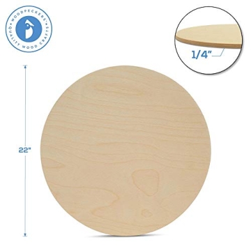 Premium 22 Inch Wood Circles for Crafts by Woodpeckers