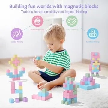 Magnetic Building Blocks for Kids 3-6 STEM Learning Toys