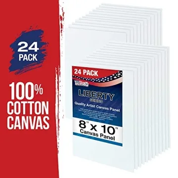 US Art Supply 24-Pack Quality Canvas Panels for Artists