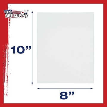 US Art Supply 24-Pack Quality Canvas Panels for Artists