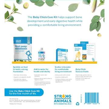 Strong Animals Baby Chick Care Kit – The Easy and Natural Way to get Your Baby Chicks Off to a Hea...