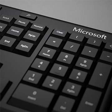 Ergonomic Microsoft Keyboard and Mouse Combo for Comfort